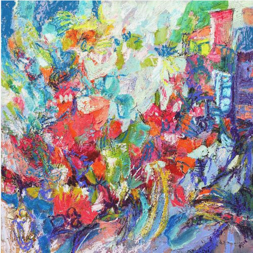 Diep in de weide | Canvas