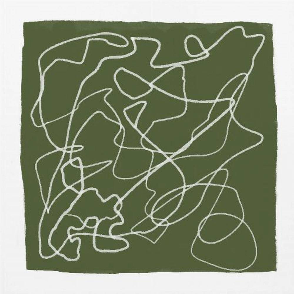 Groene krabbellijnen | Poster