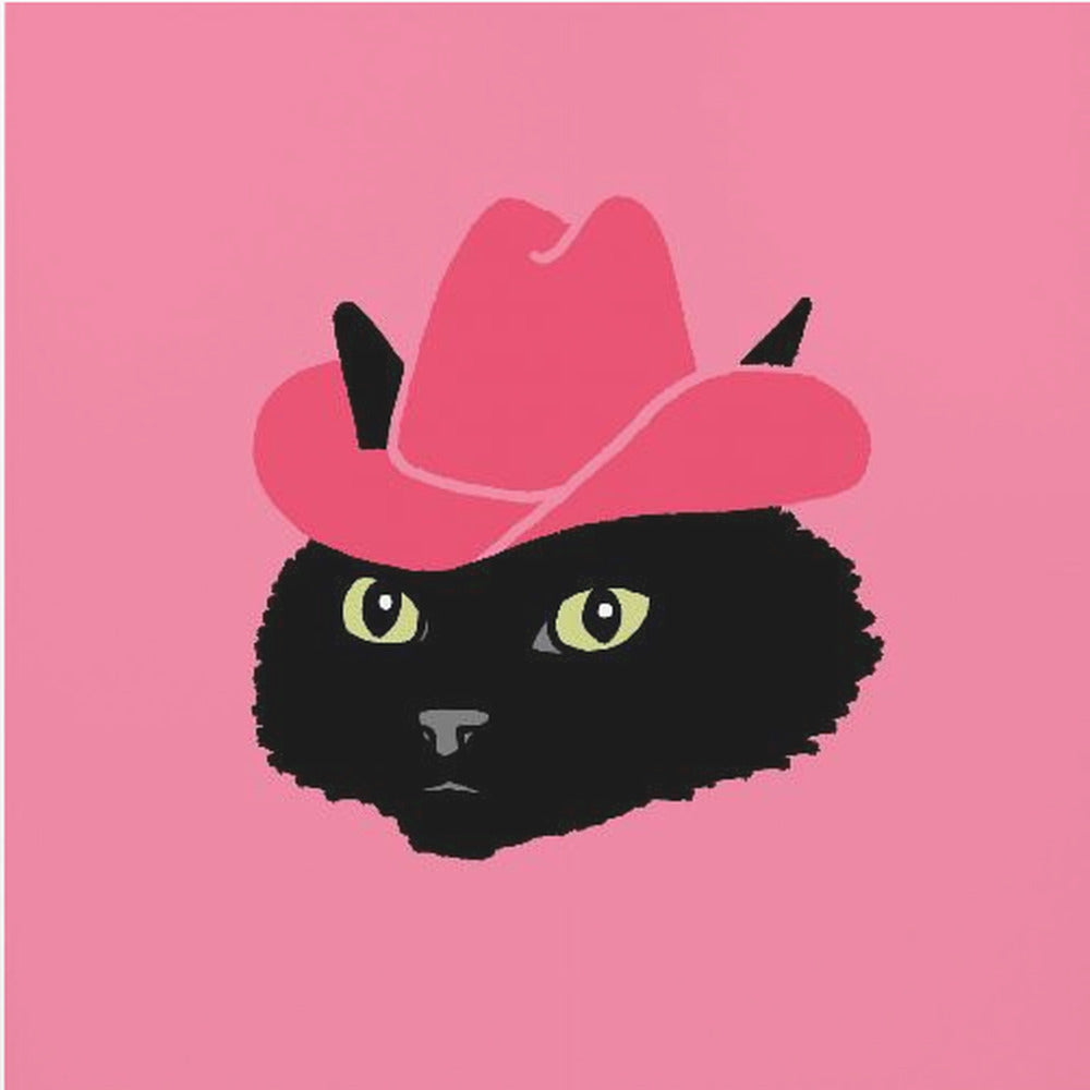Marcy de schattige cowgirlkat | Canvas
