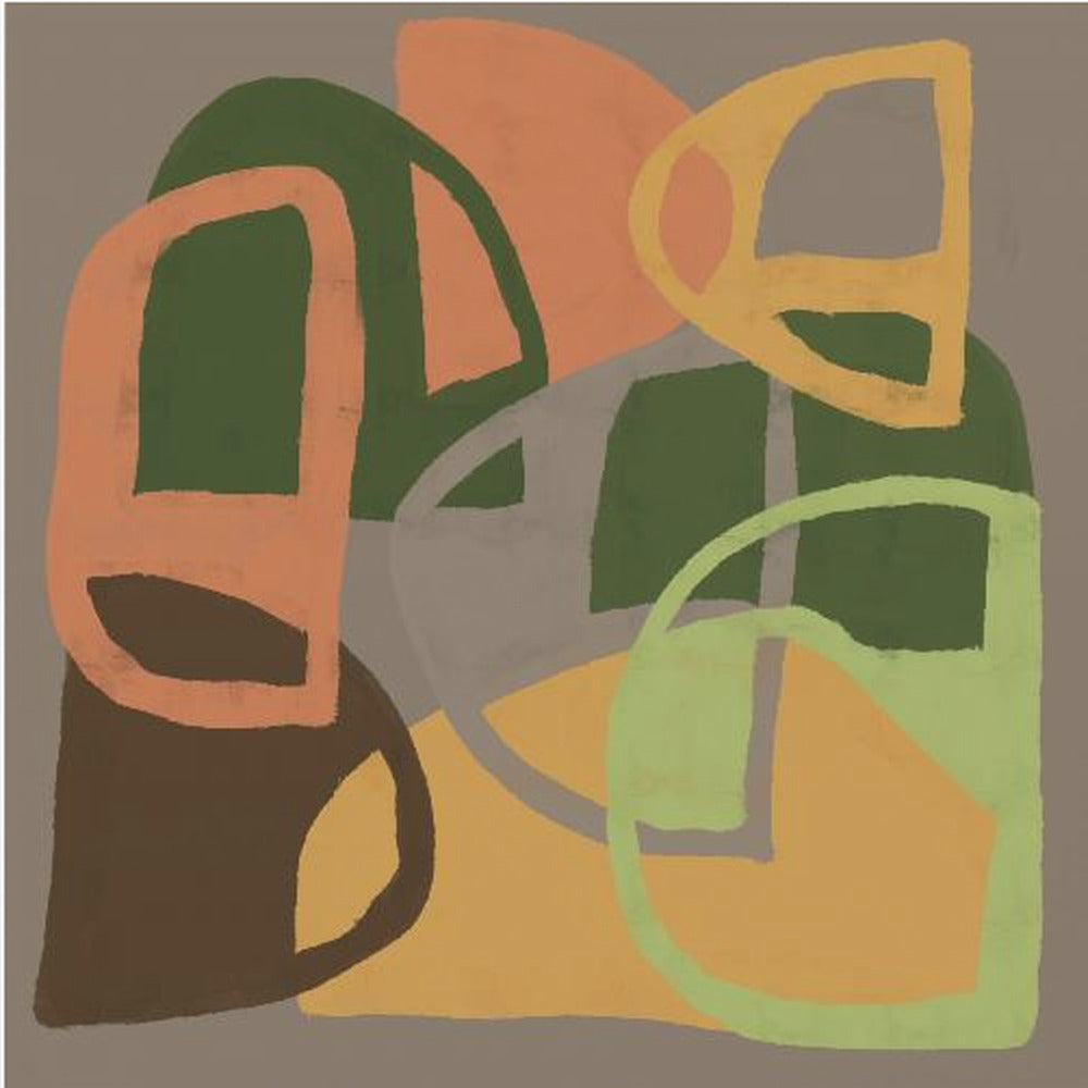 Abstracte patronen in aardkleuren | Poster