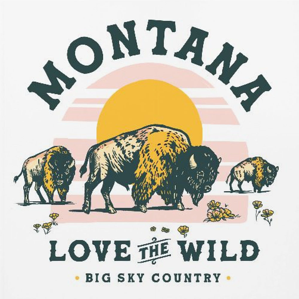 Montana Buffalo Art: Liefde voor de wildernis | Poster