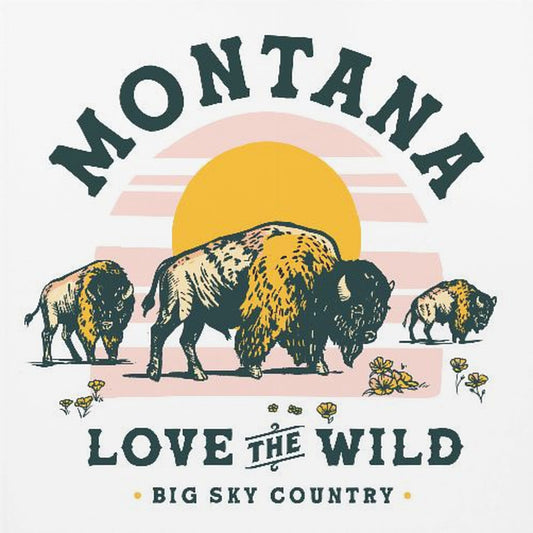 Montana Buffalo Art: Liefde voor de wildernis | Poster