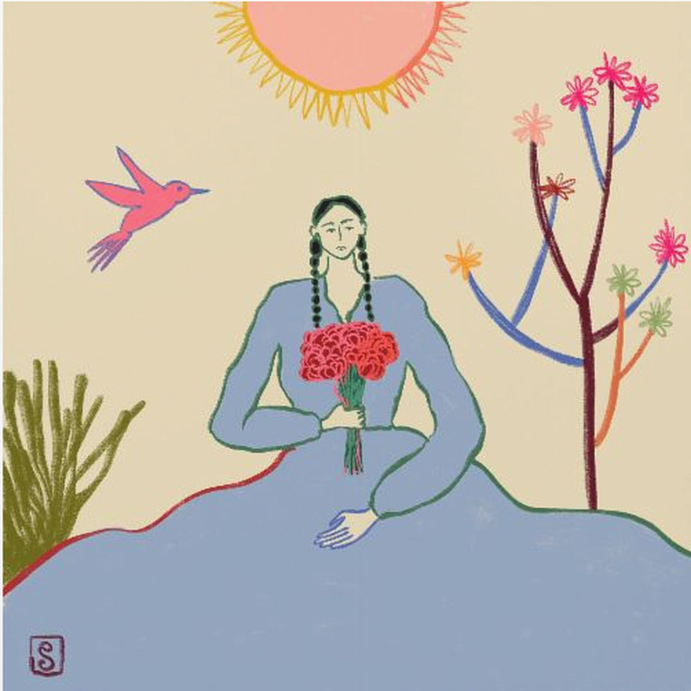 De omhelzing van Serene Blossom | Canvas