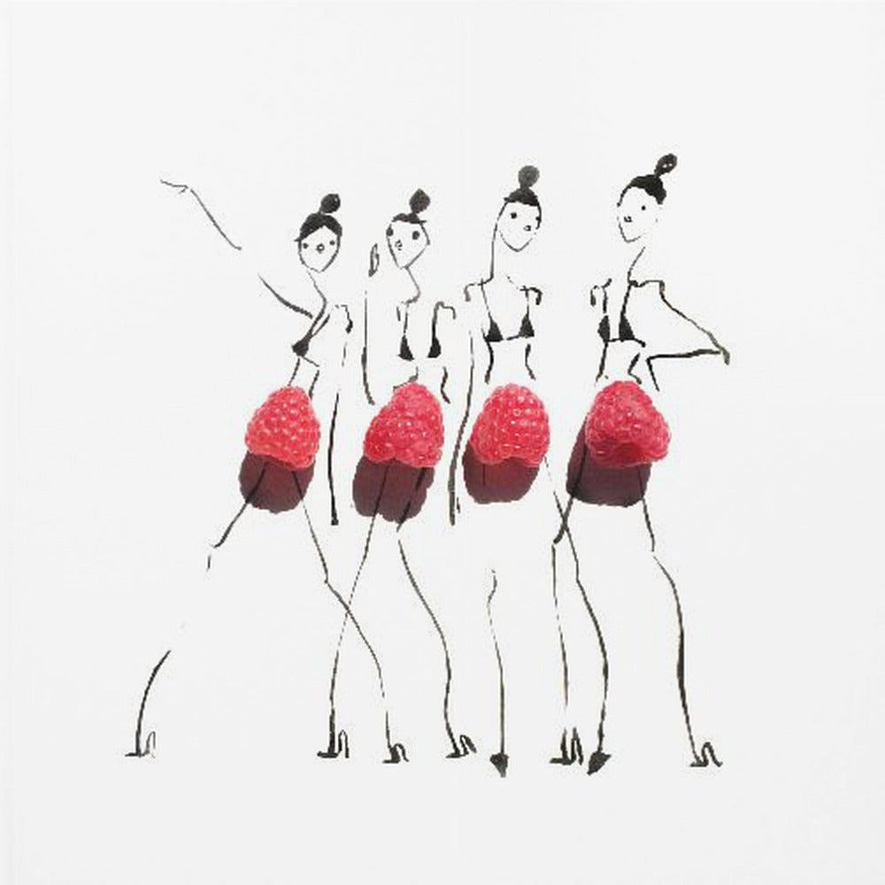 Frambozen op parade | Canvas