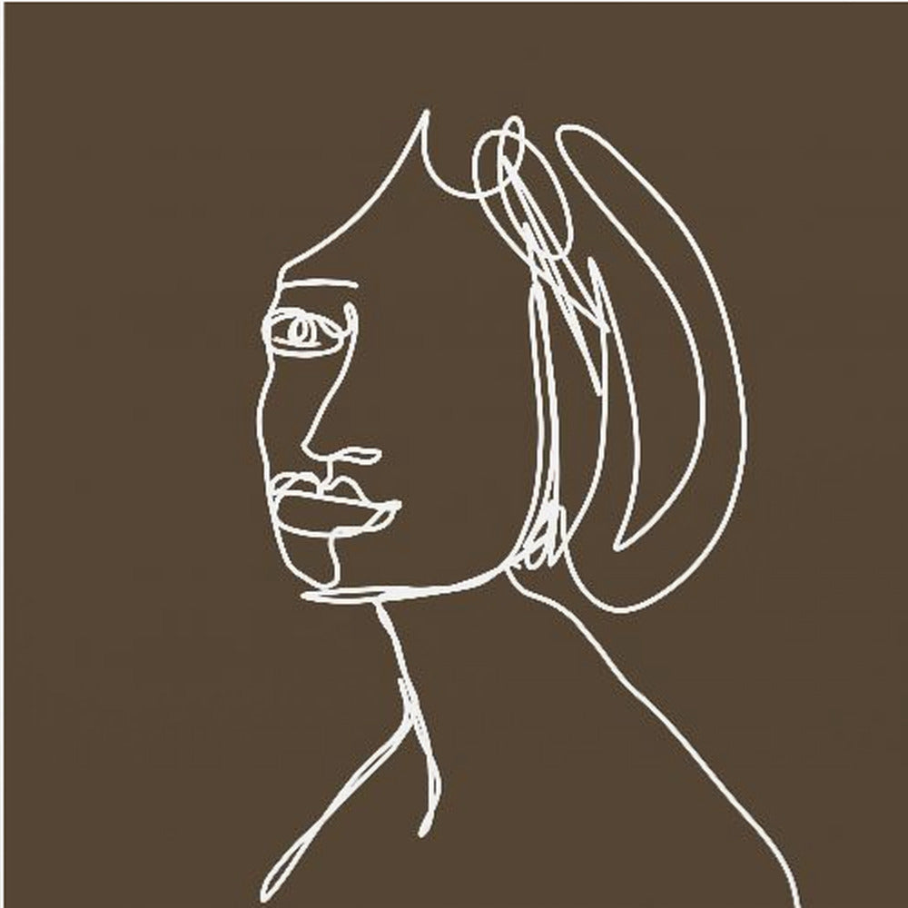 Vrouw LIJNTEKENING | Canvas