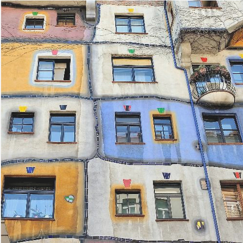 Ramen van Hundertwasser | Canvas