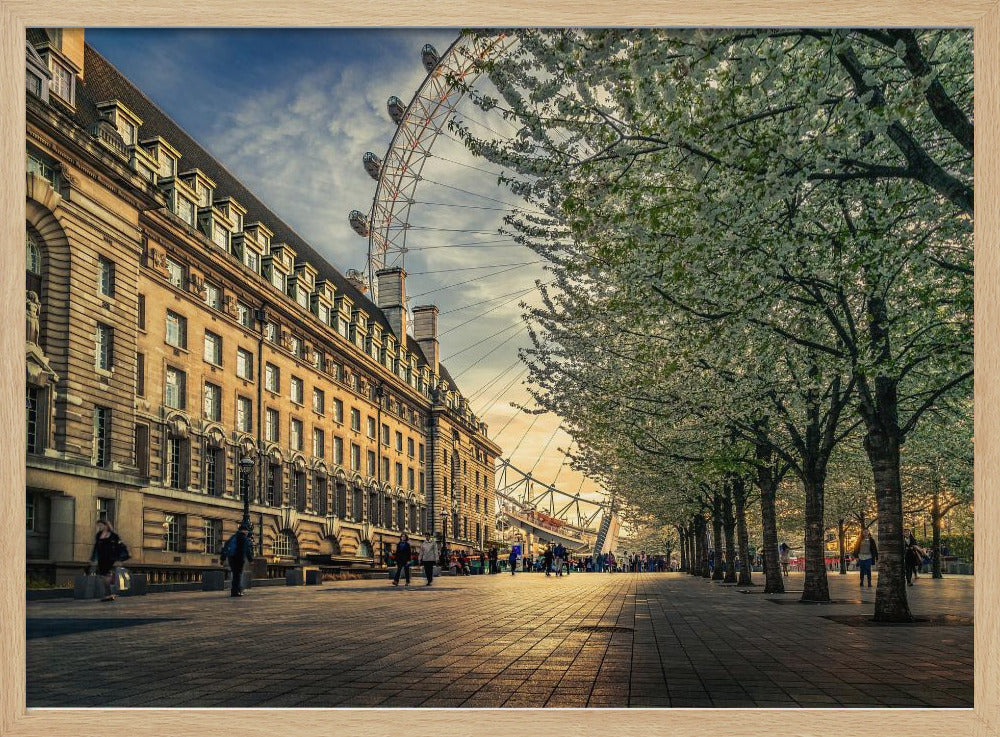 Laatste daglicht in de London Eye | Poster