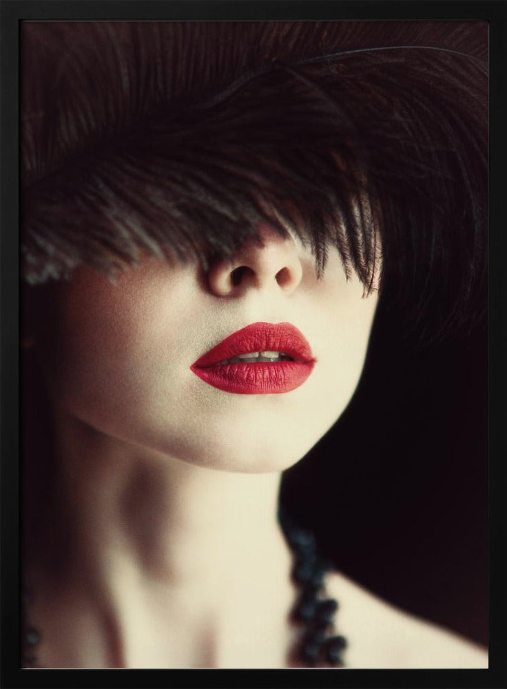 Lips and feather | Poster