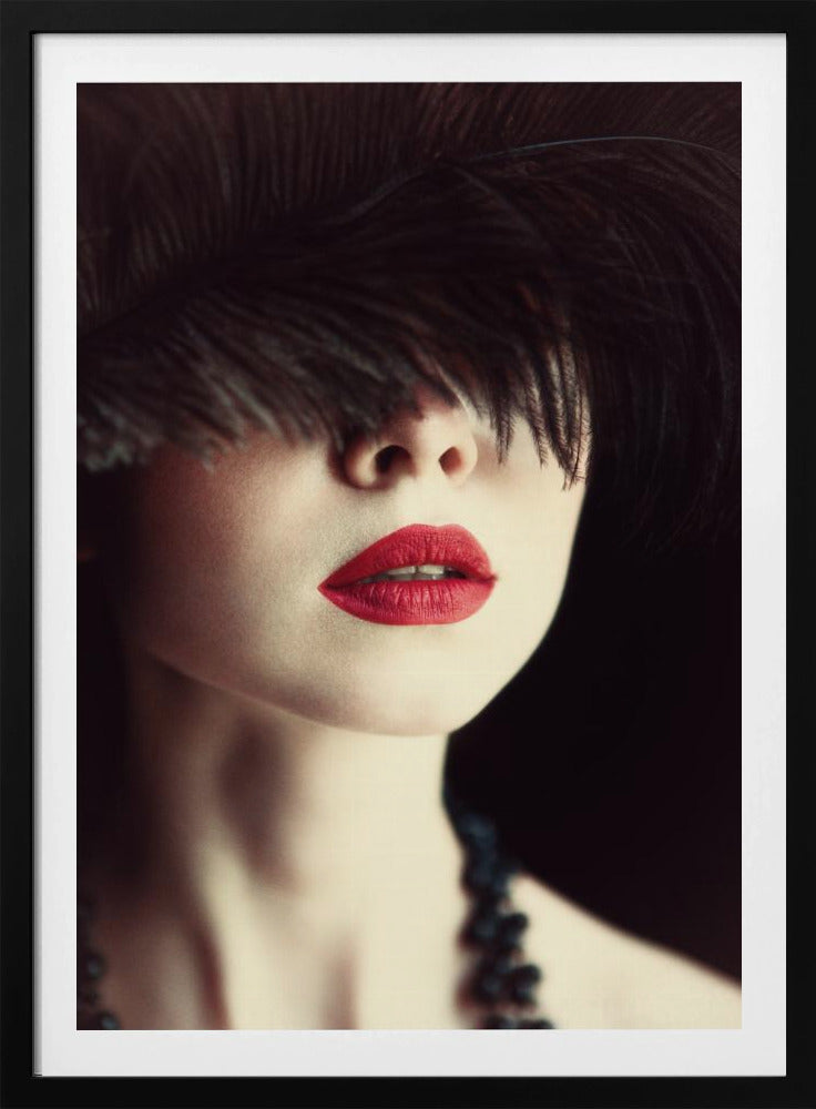 Lips and feather | Poster