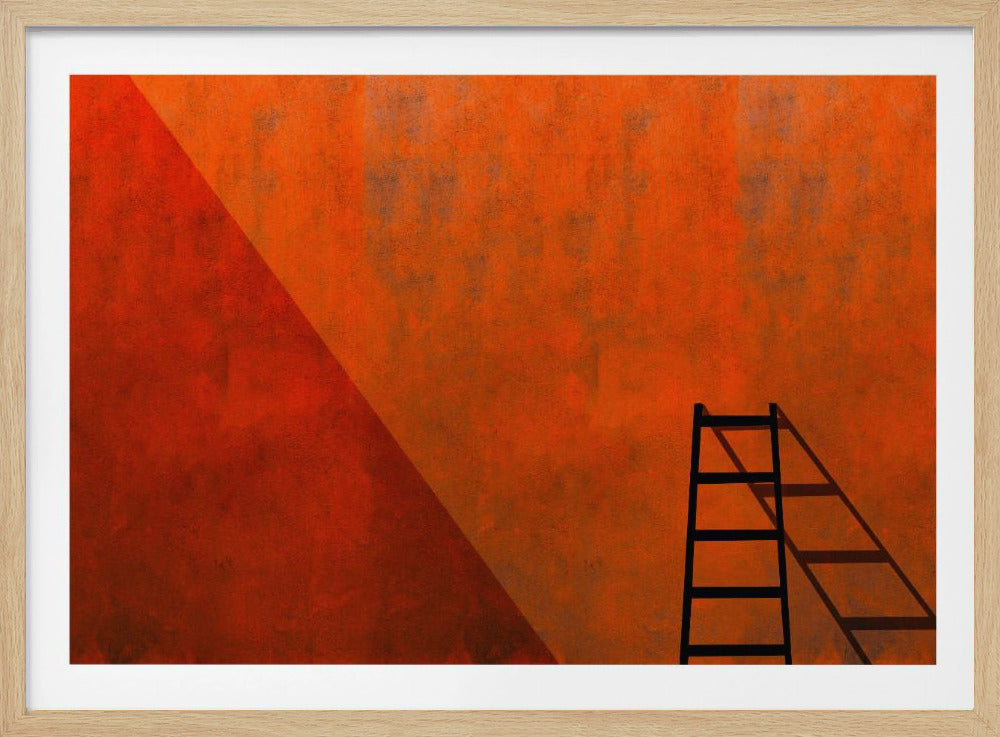 Een ladder en zijn schaduw | Poster