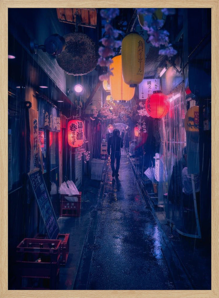 Tokio Blauwe Regen | Poster