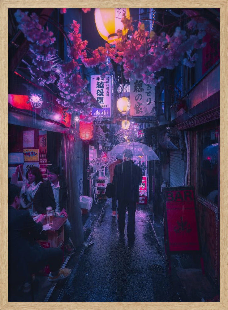 Tokio Blauwe Regen | Poster