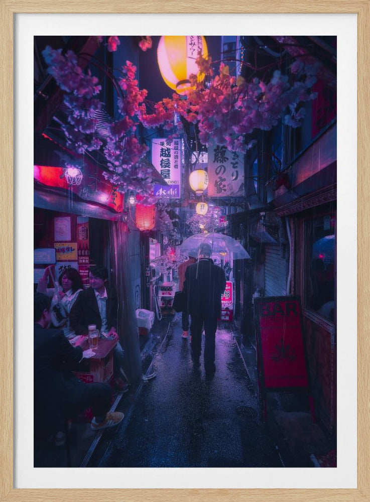 Tokio Blauwe Regen | Poster