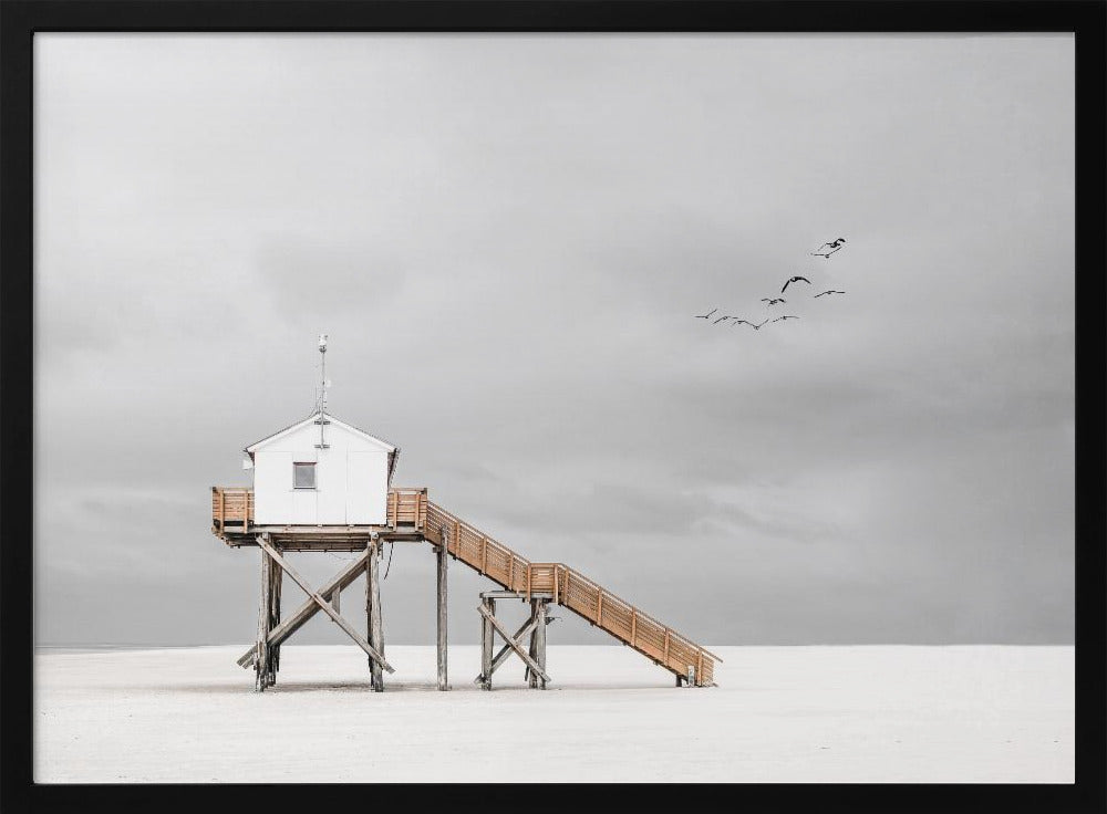 op het strand | Poster