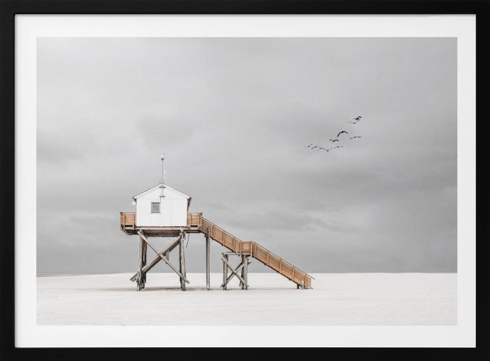 op het strand | Poster
