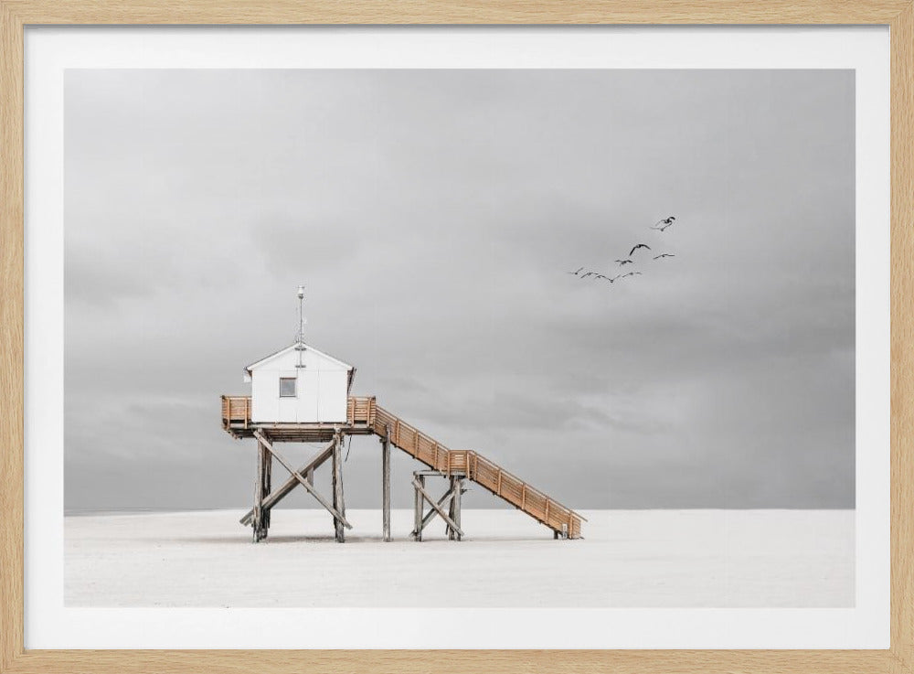 op het strand | Poster