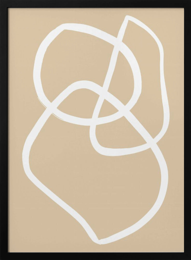 Beige Lijnen 03 | Poster