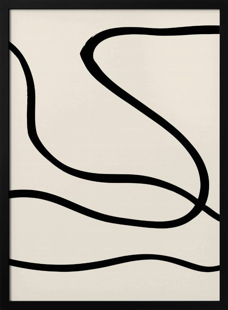 Zwarte Lijnen 01 | Poster