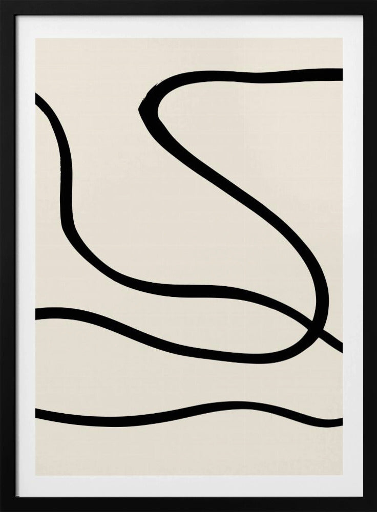 Zwarte Lijnen 01 | Poster