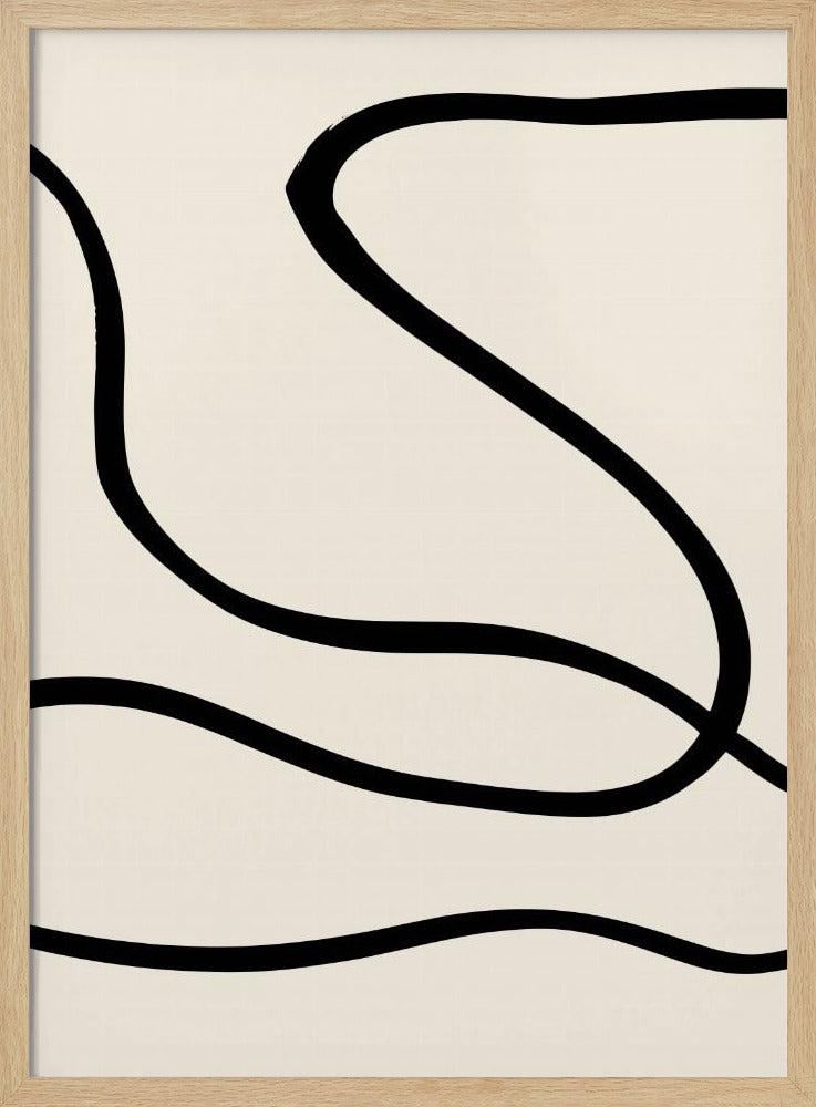 Zwarte Lijnen 01 | Poster