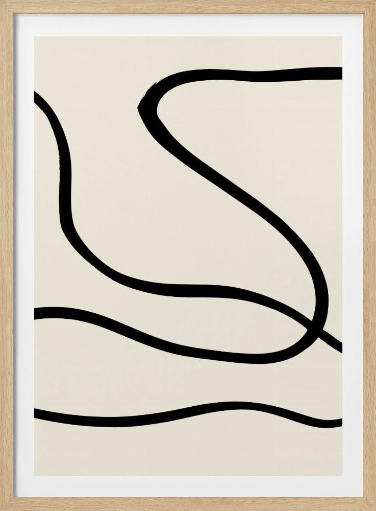 Zwarte Lijnen 01 | Poster