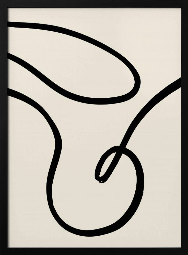 Zwarte Lijnen 02 | Poster
