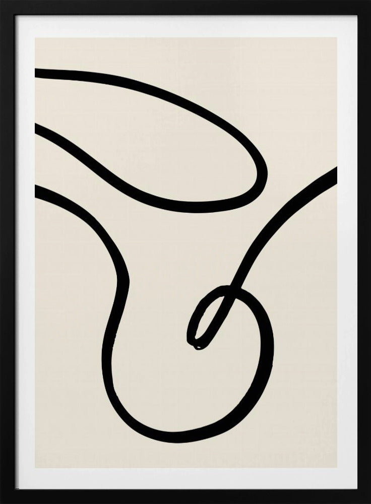 Zwarte Lijnen 02 | Poster