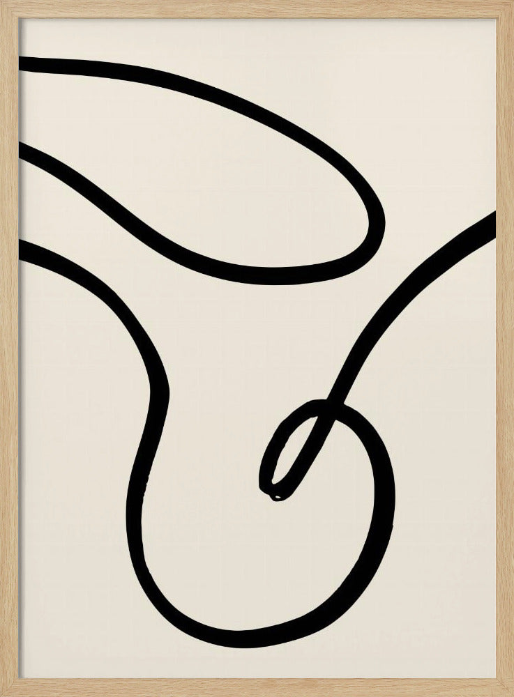 Zwarte Lijnen 02 | Poster