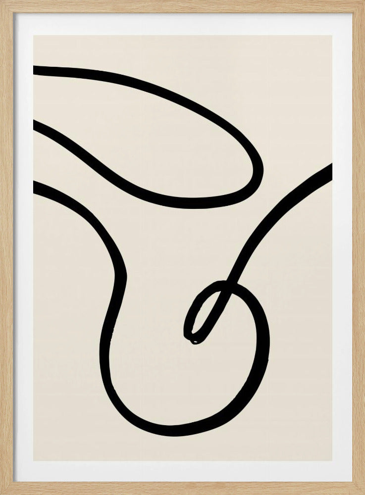 Zwarte Lijnen 02 | Poster