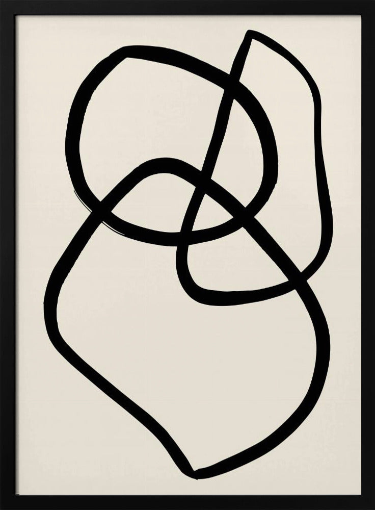 Zwarte Lijnen 03 | Poster