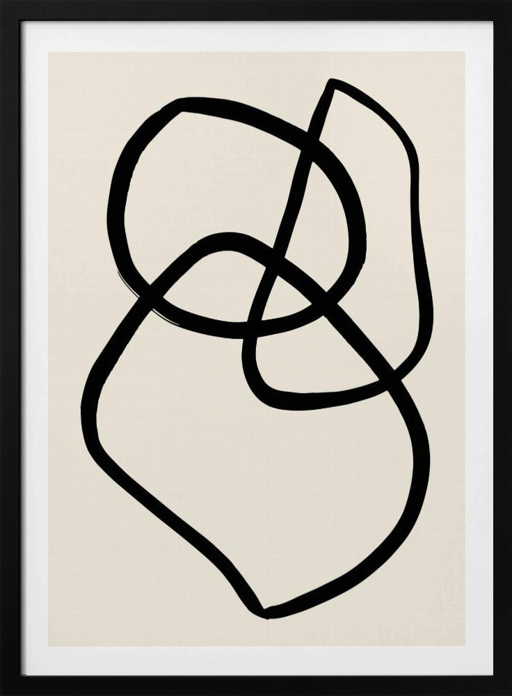 Zwarte Lijnen 03 | Poster