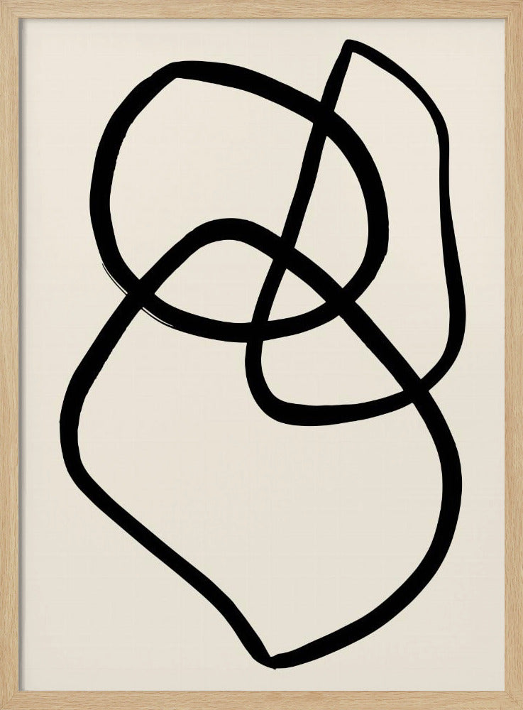 Zwarte Lijnen 03 | Poster