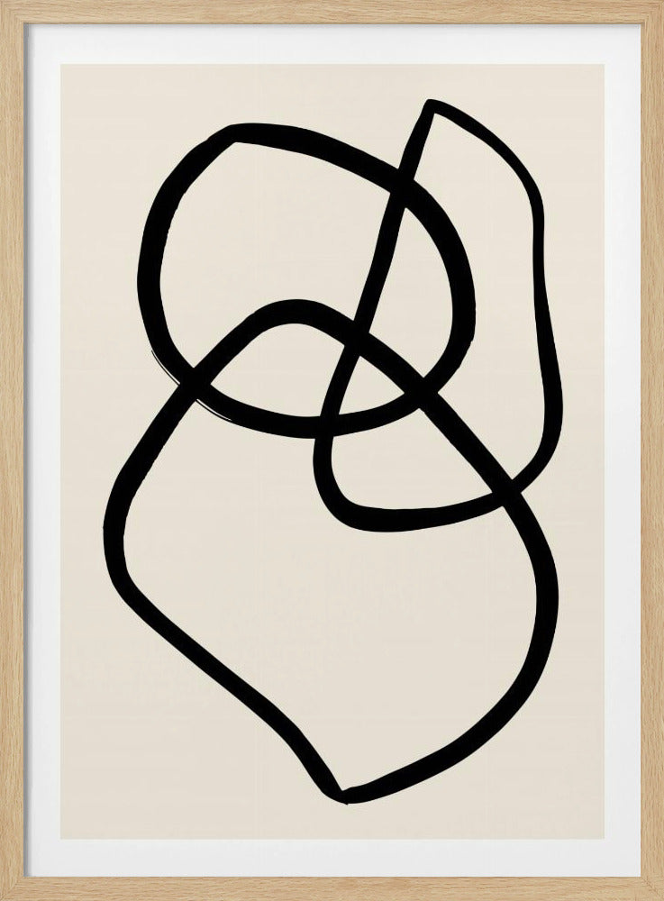Zwarte Lijnen 03 | Poster