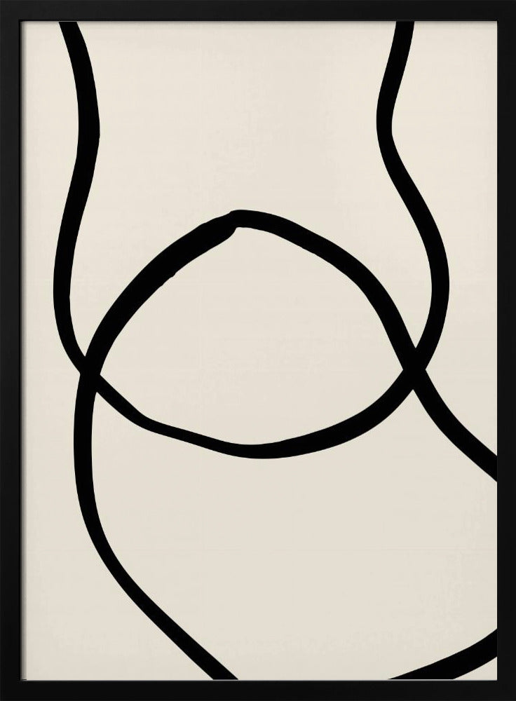 Zwarte Lijnen 04 | Poster