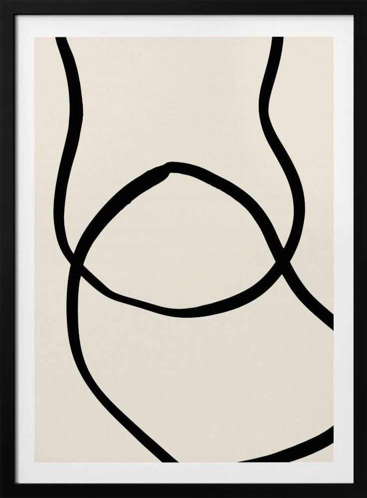 Zwarte Lijnen 04 | Poster