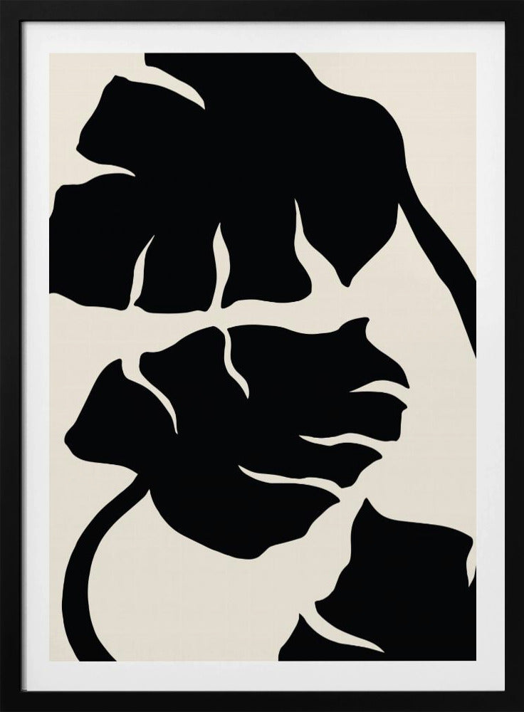 Monstera Zwart | Poster