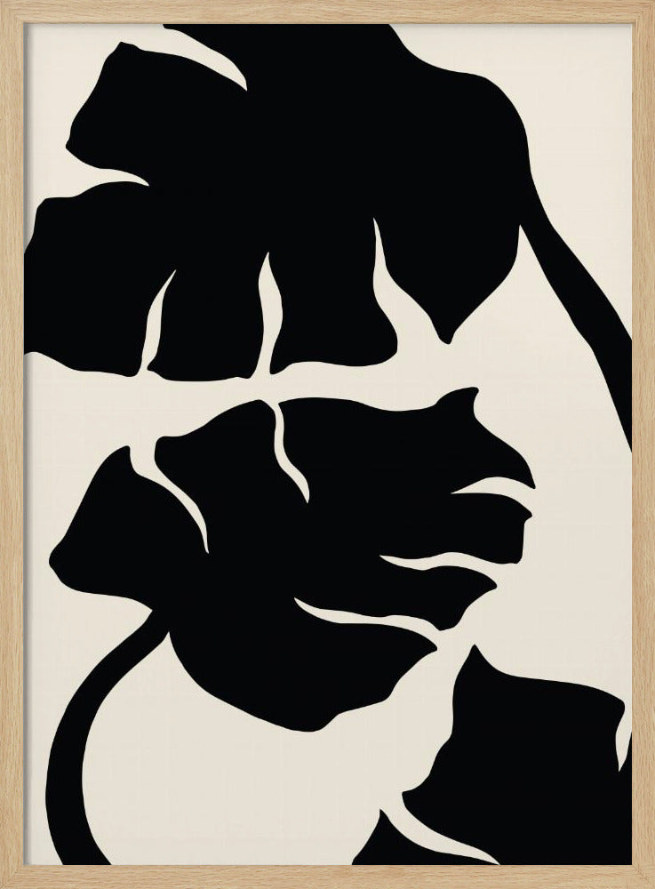 Monstera Zwart | Poster