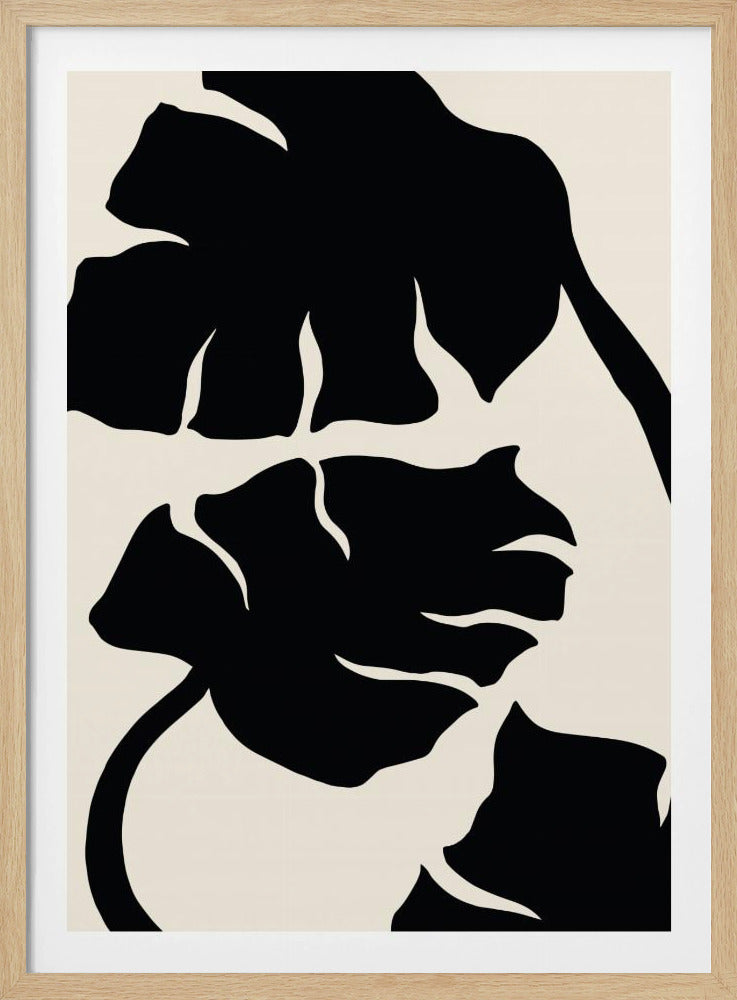 Monstera Zwart | Poster