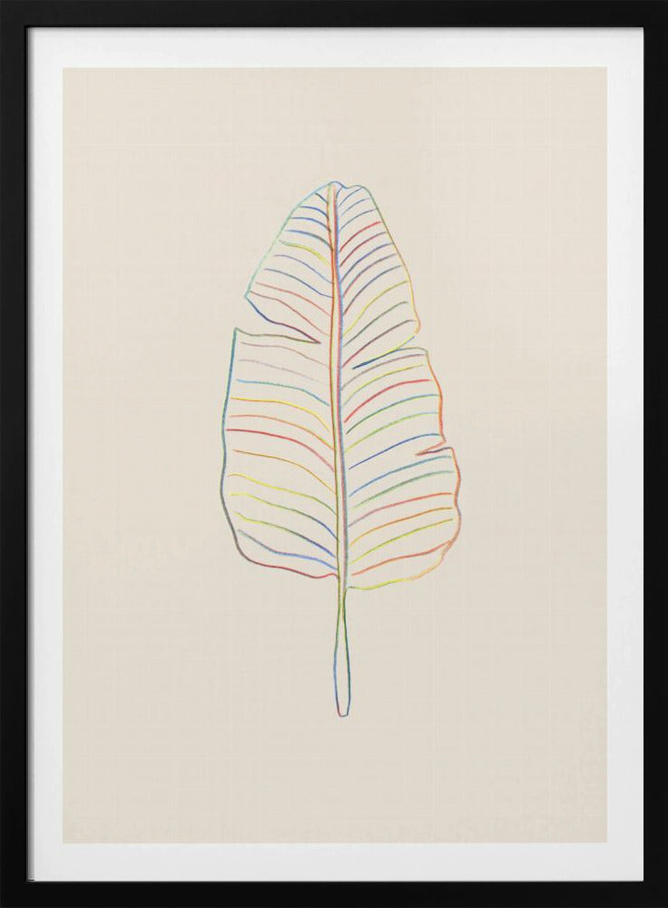 Bananenregenboogblad | Poster