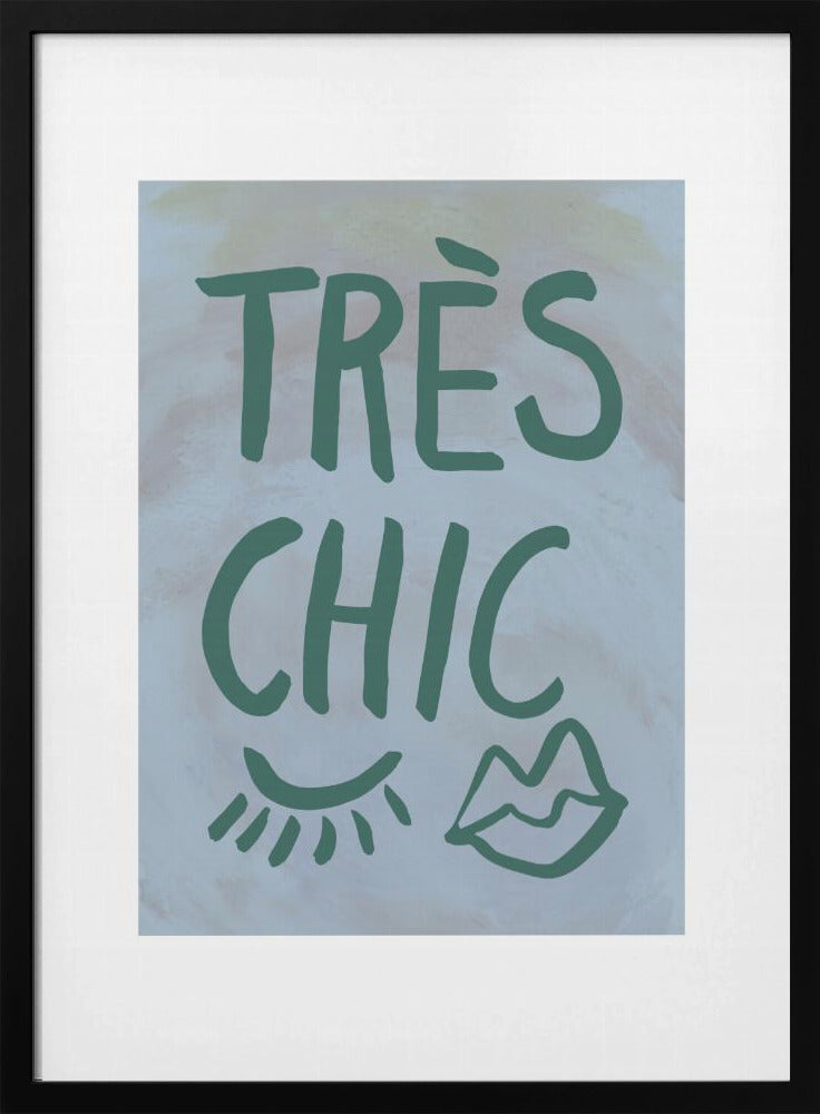 Très Chic Blauw Frame | Poster