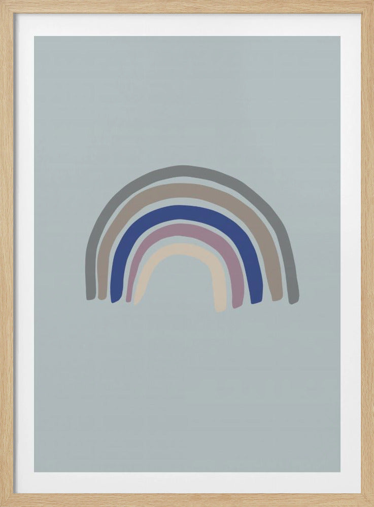 Regenboogblauw | Poster