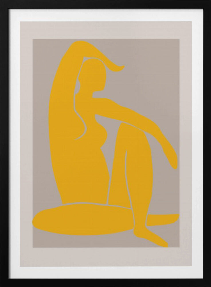 Gele Figuur | Poster