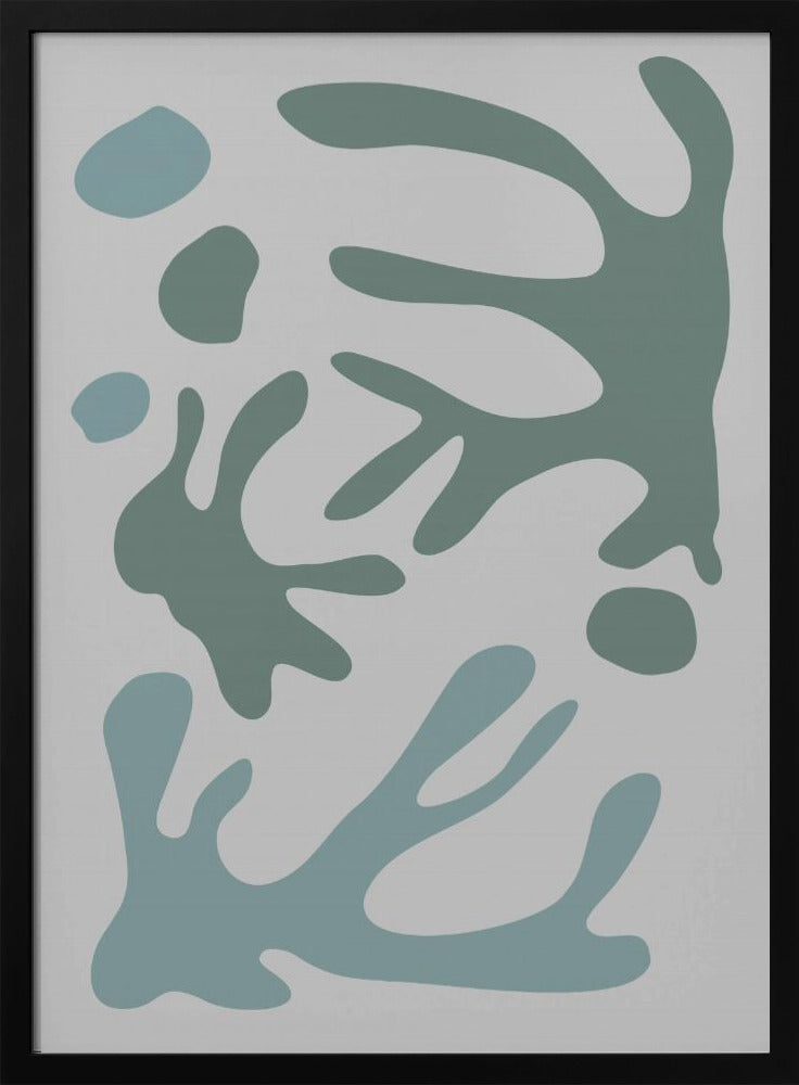 Zeewier Teal nr. 1 | Poster