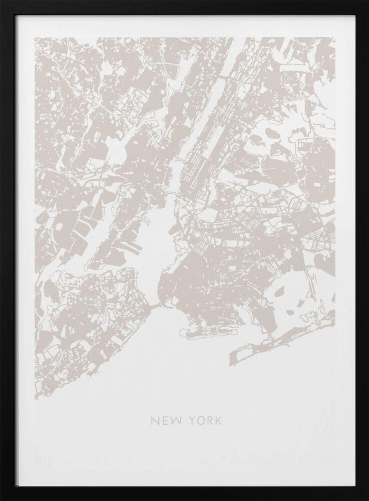 Kaart van New York | Poster