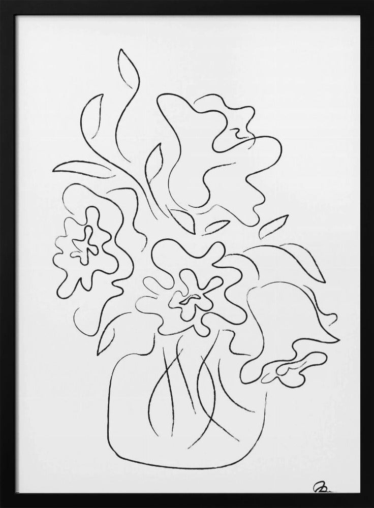 Bloemenboeket Wit | Poster