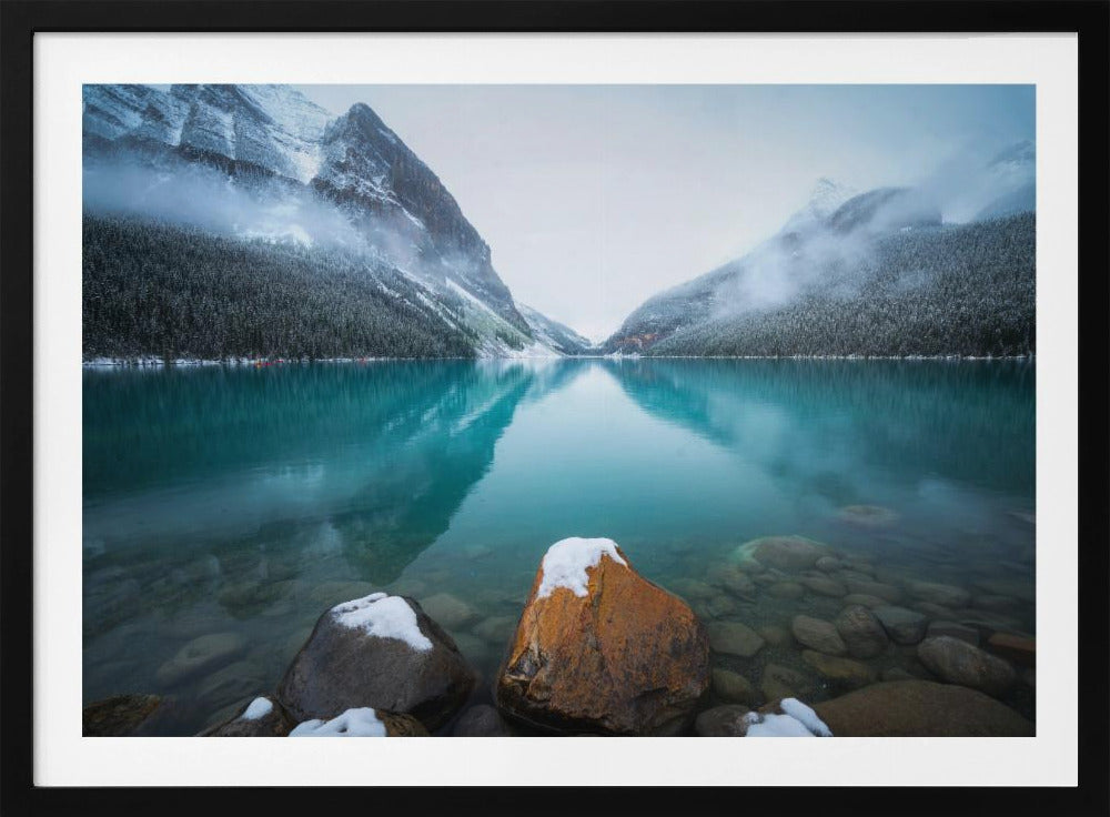 Mistig Lake Louise | Poster