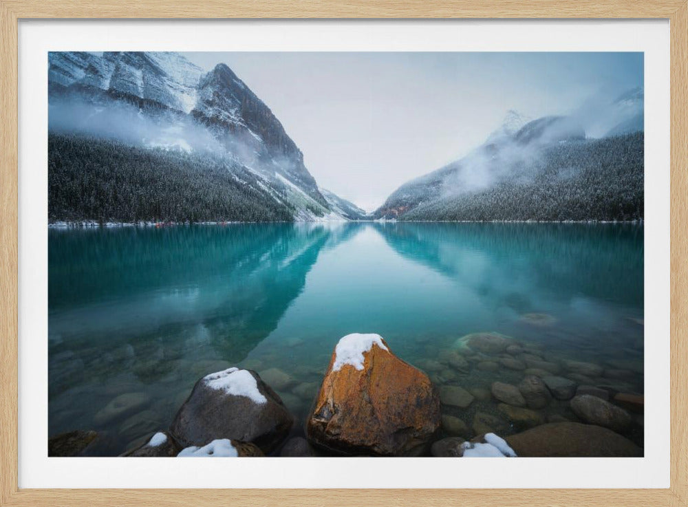Mistig Lake Louise | Poster