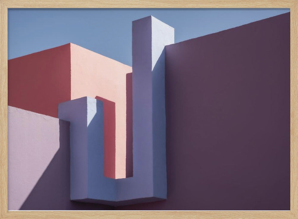 Muurschildering Rood #4 | Poster