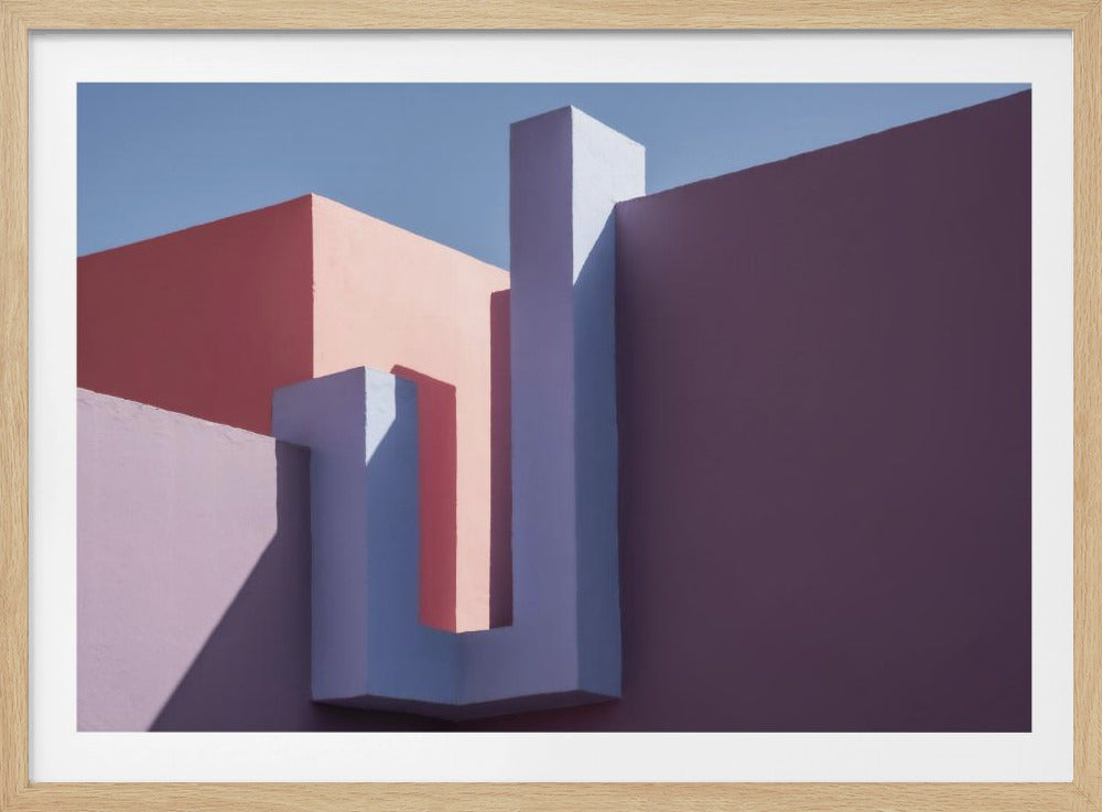 Muurschildering Rood #4 | Poster