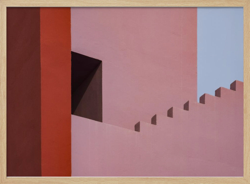 Muurschildering Rood #7 | Poster